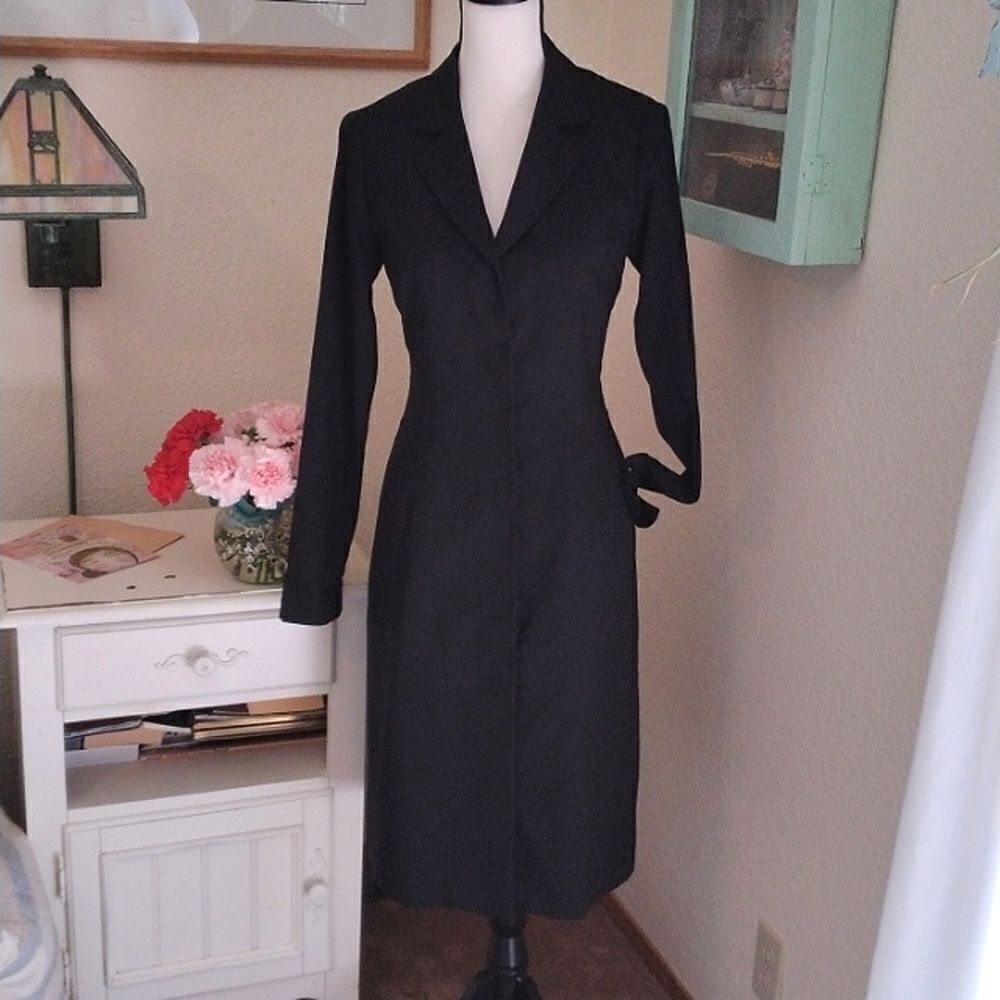 Vintage Obey Crepe Coat Dress